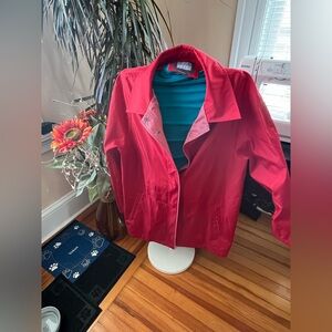 Bill Blass Vibrant Red Utility/Rain Jacket